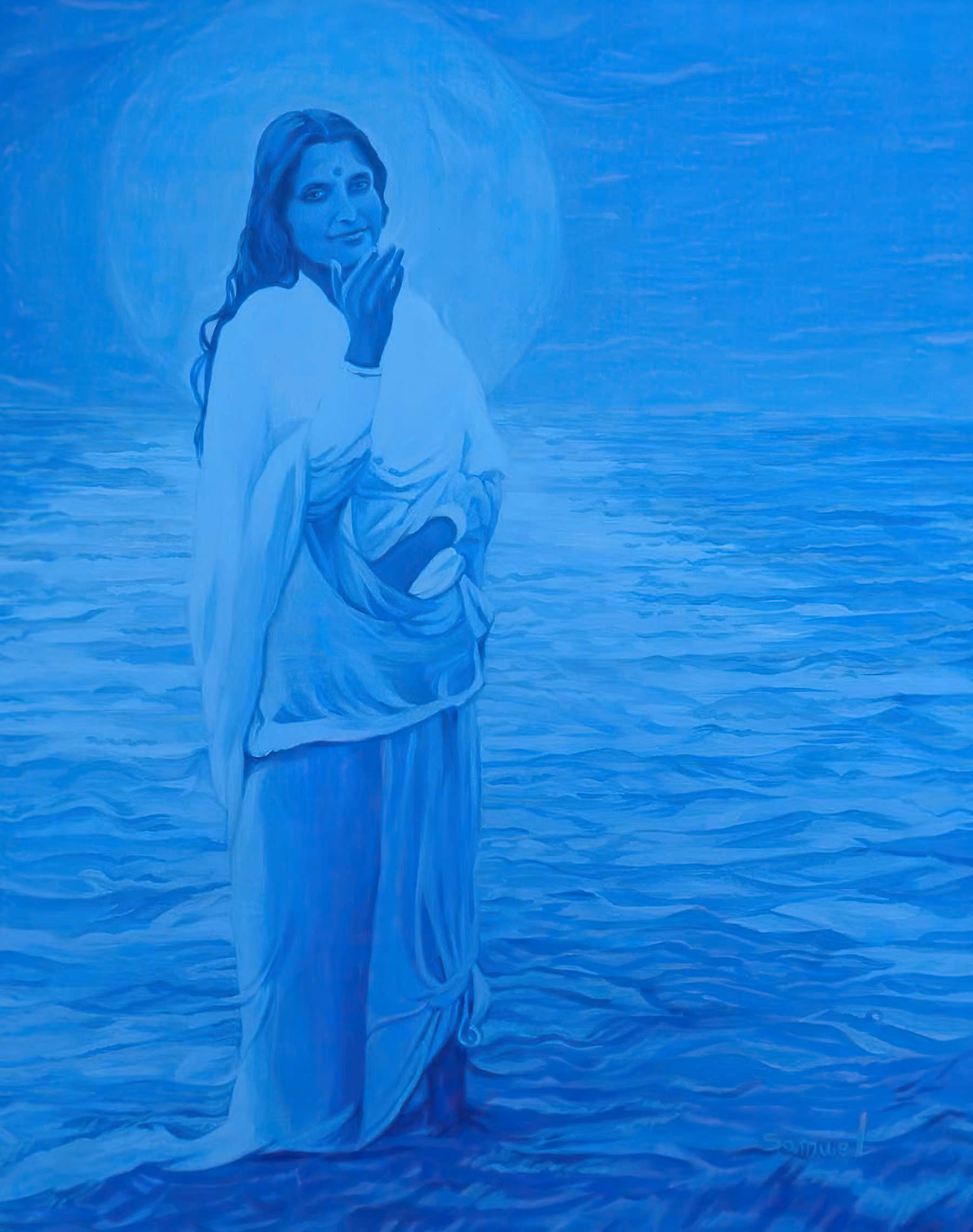 Portrait de Mâ Anandamayi : Ocean of Bliss, de Samuel Edelstein.