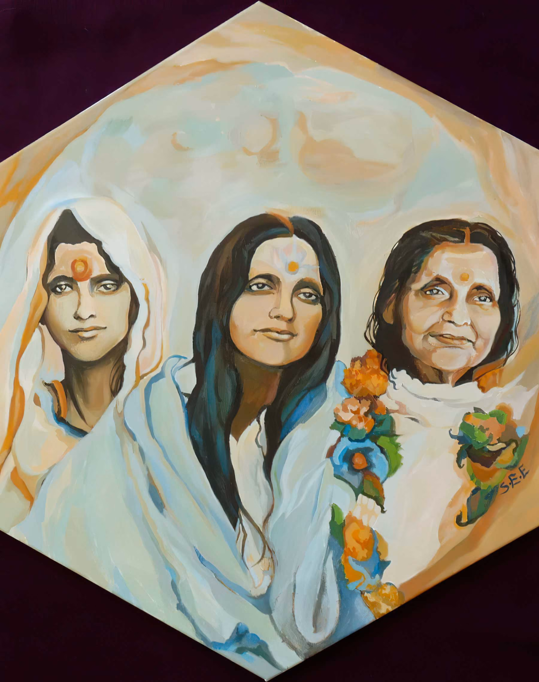 Portrait de Mâ Anandamayi : Time, de Samuel Edelstein.