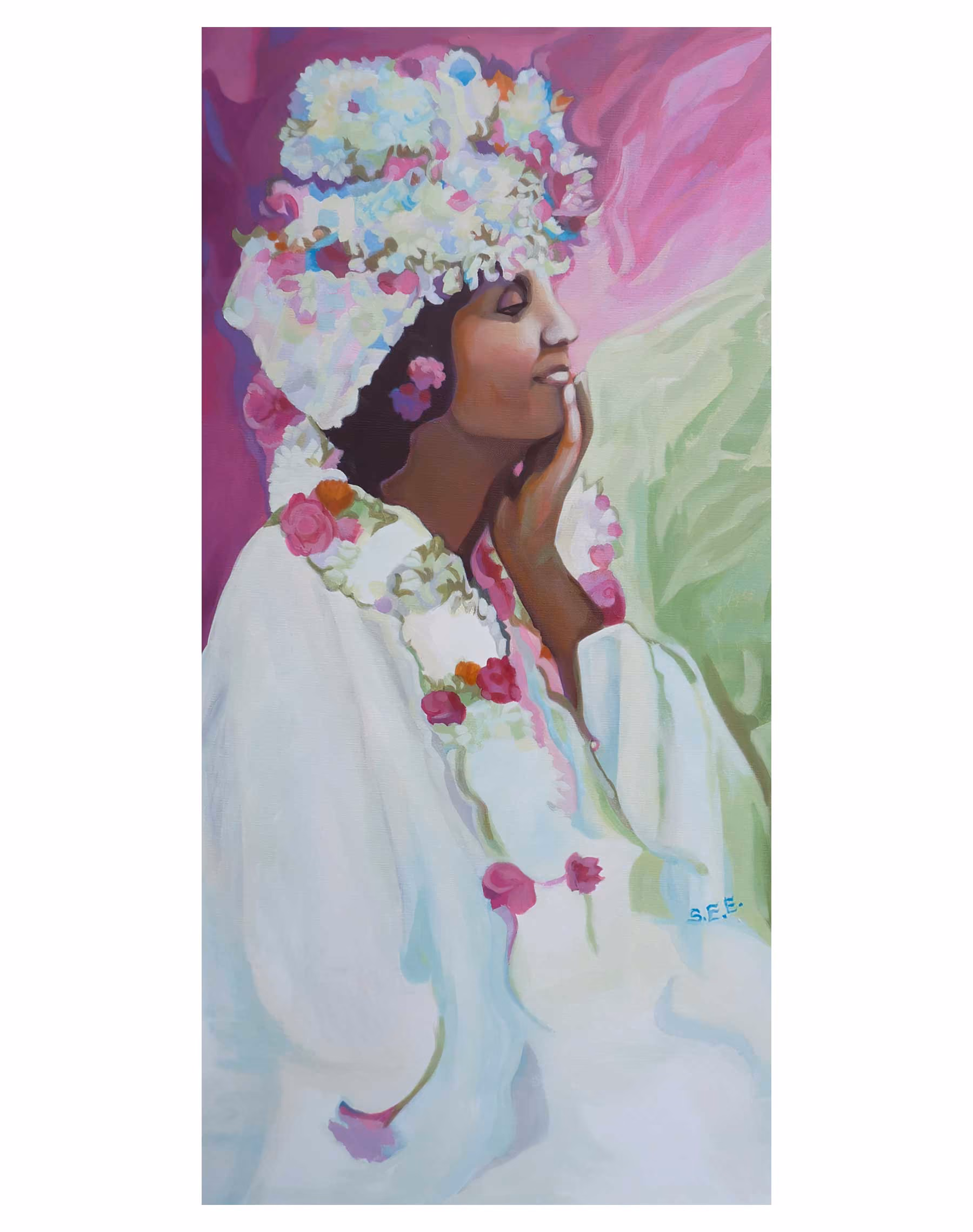 Portrait de Mâ Anandamayi : Nirmala Devi, de Samuel Edelstein.
