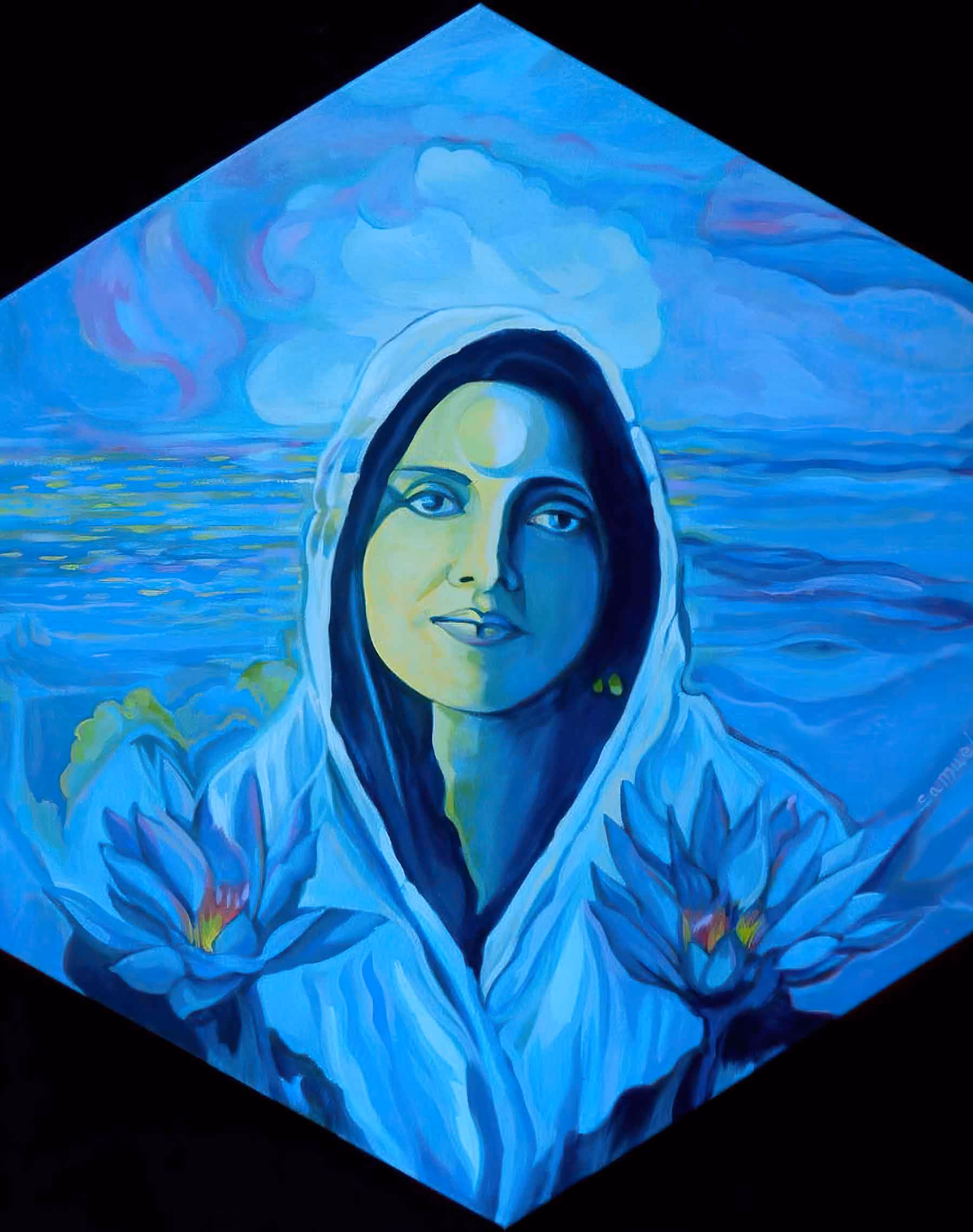 Portrait de Mâ Anandamayi : The Saint, de Samuel Edelstein.