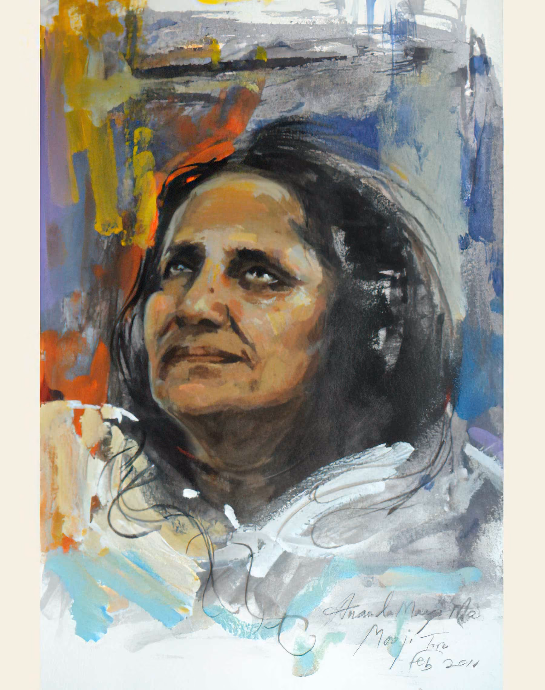 Portrait de Mâ Anandamayi : de Mooji.