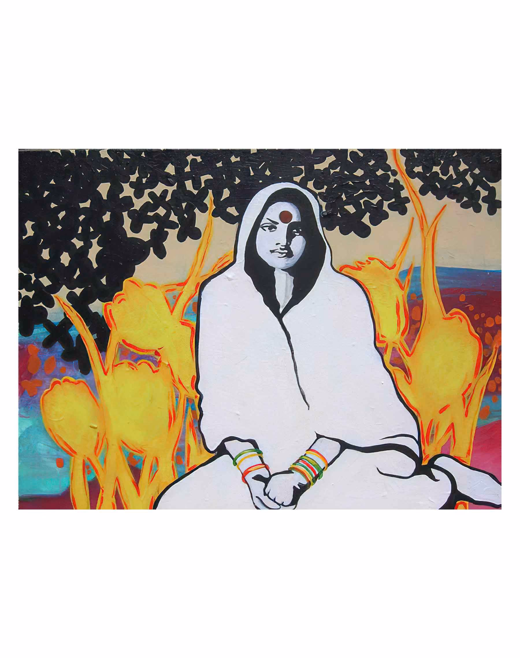 Portrait de Mâ Anandamayi : de Tania Gonzalez Ortega.