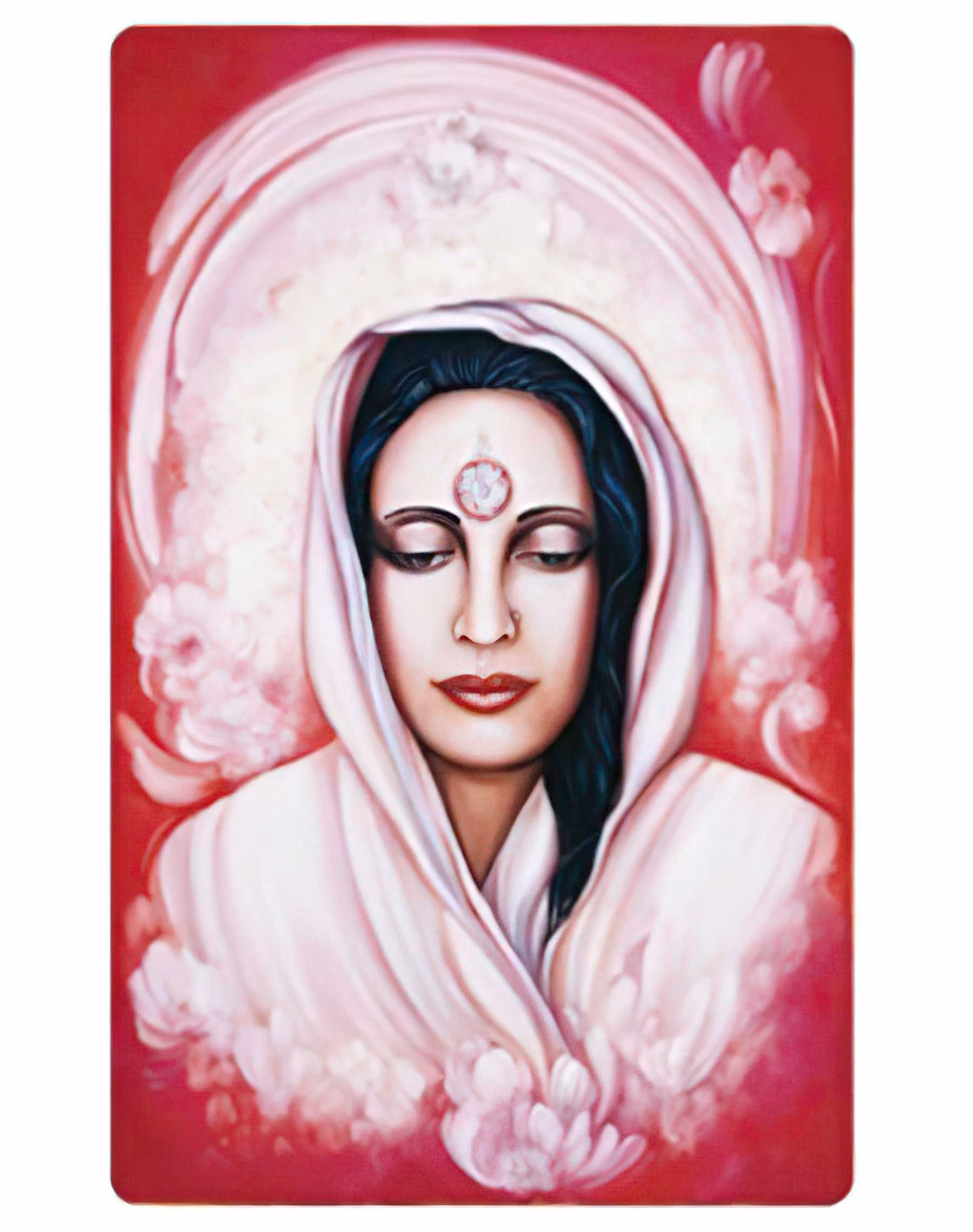 Portrait de Mâ Anandamayi : de Judith Hildebrandt.