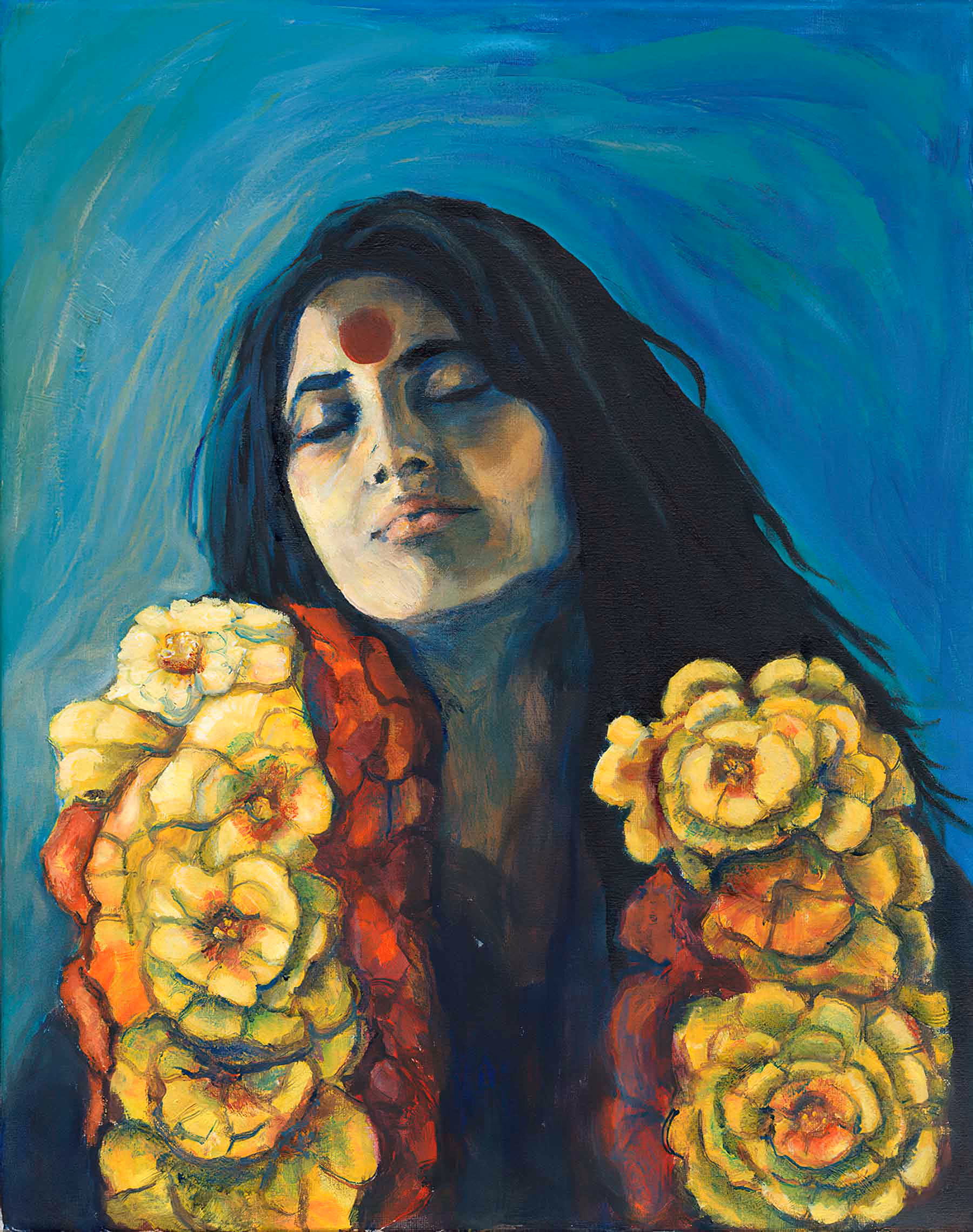 Portrait de Mâ Anandamayi.