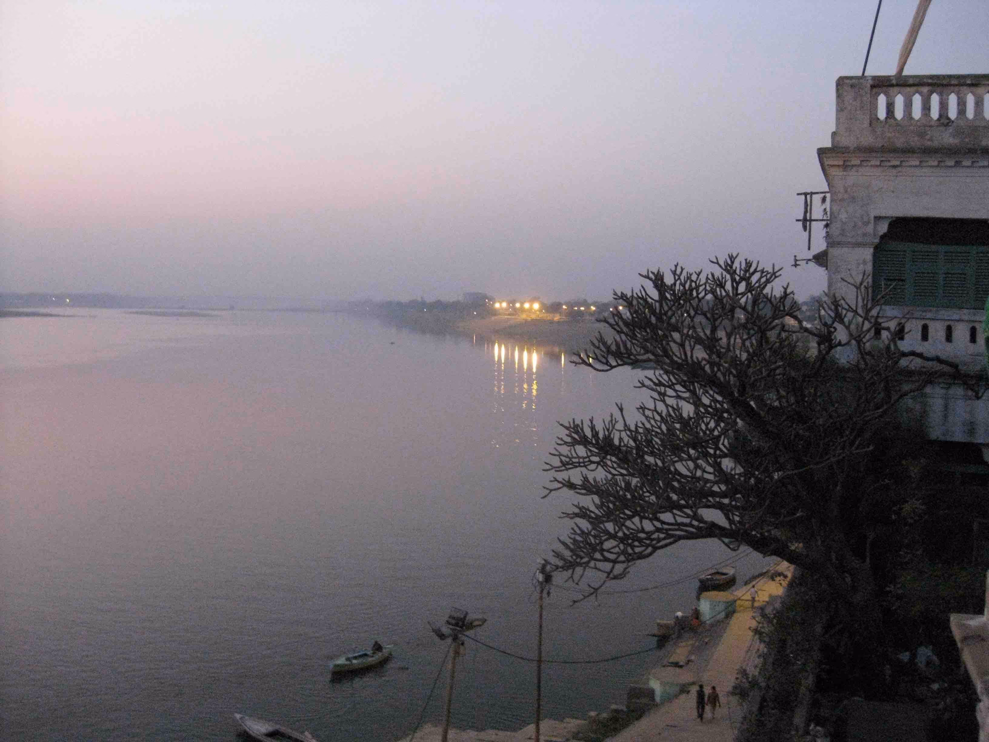 Le Gange depuis l'ashram de Varanasi.