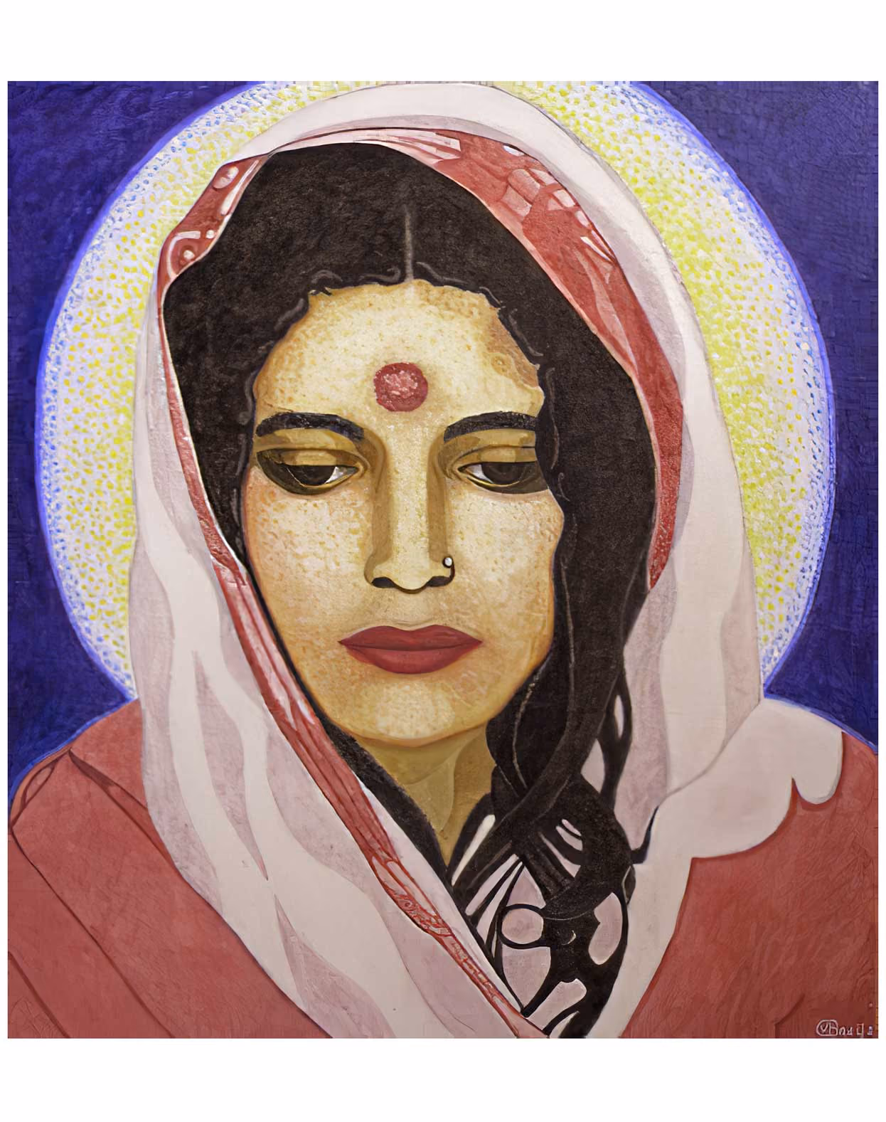 Portrait de Mâ Anandamayî de Véronique Breijs