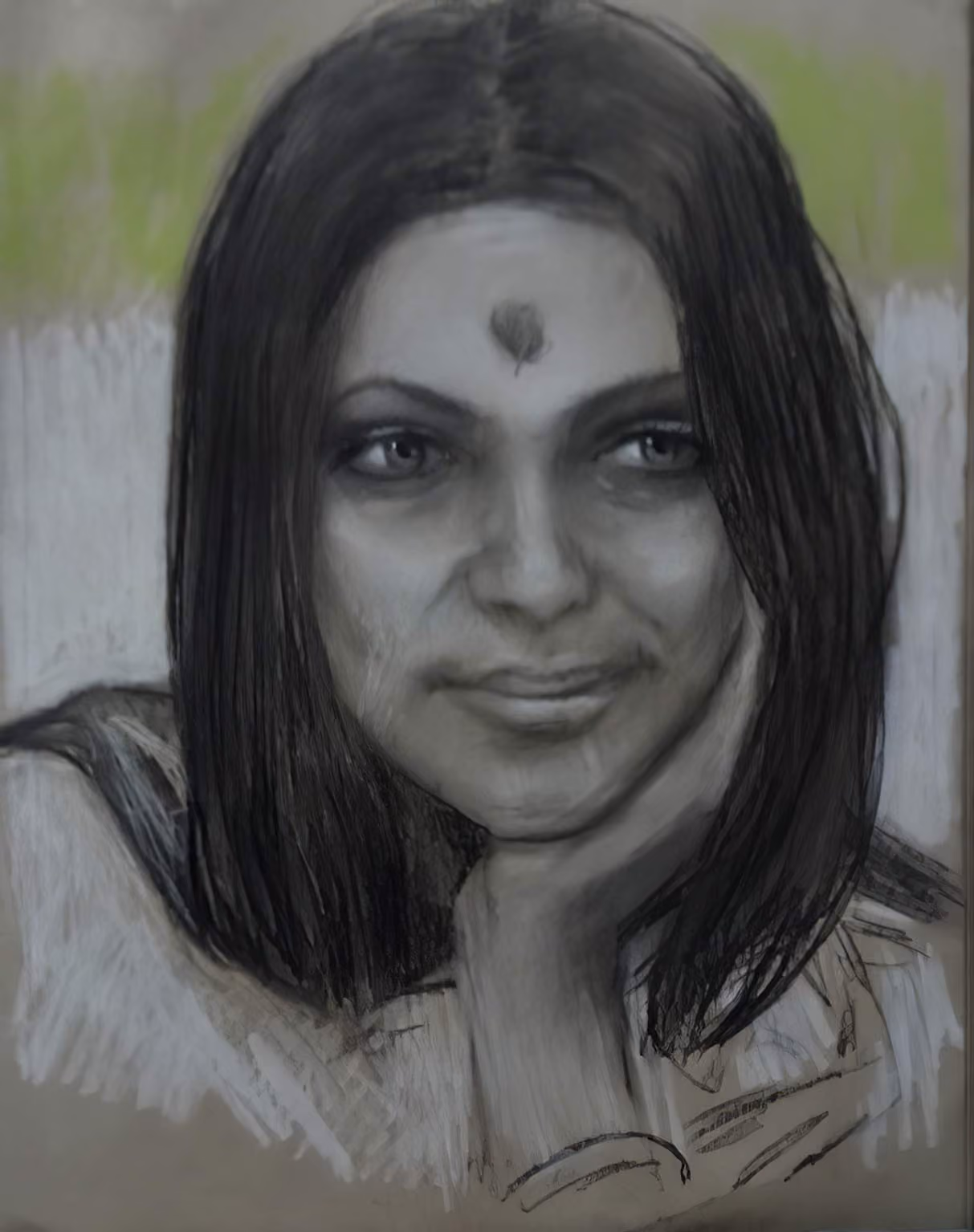 Portrait de Mâ Anandamayî de McGrinn