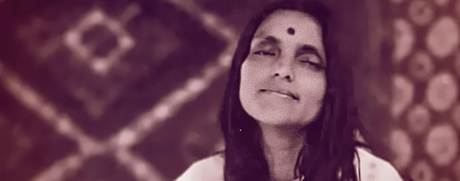 Photographie de Mâ Ananda Moyî, dans sa jeunesse.