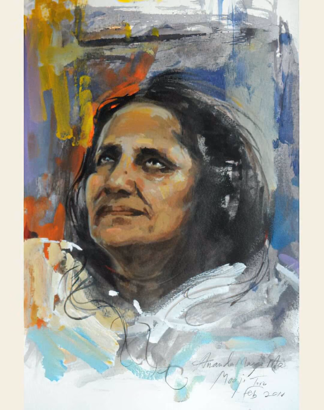 Portrait de Mâ Anandamayi : de Mooji.