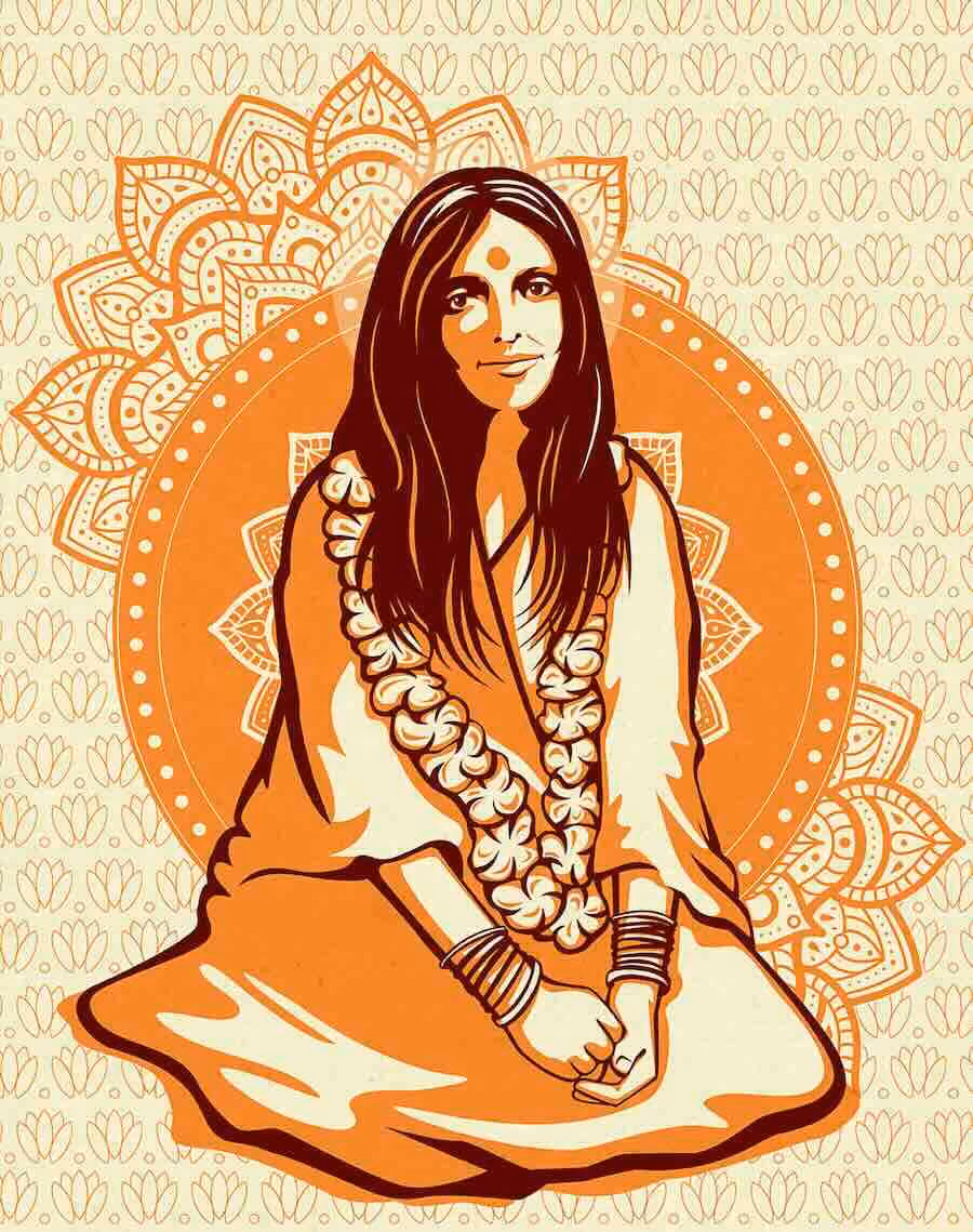 Illustration numérique de Mâ Anandamayî, de Konstantin Kramer