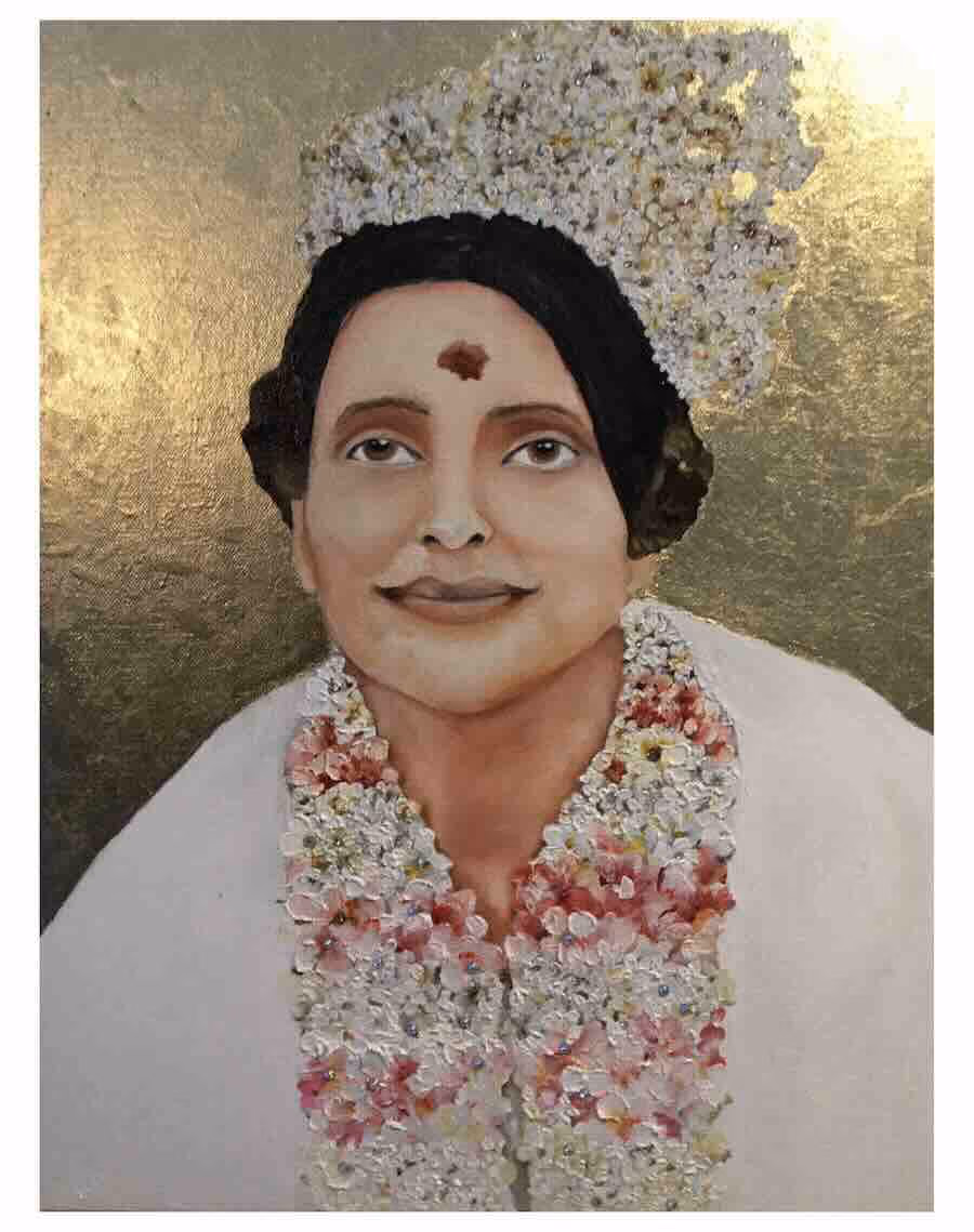Peinture de Mâ Ananda Moyî
