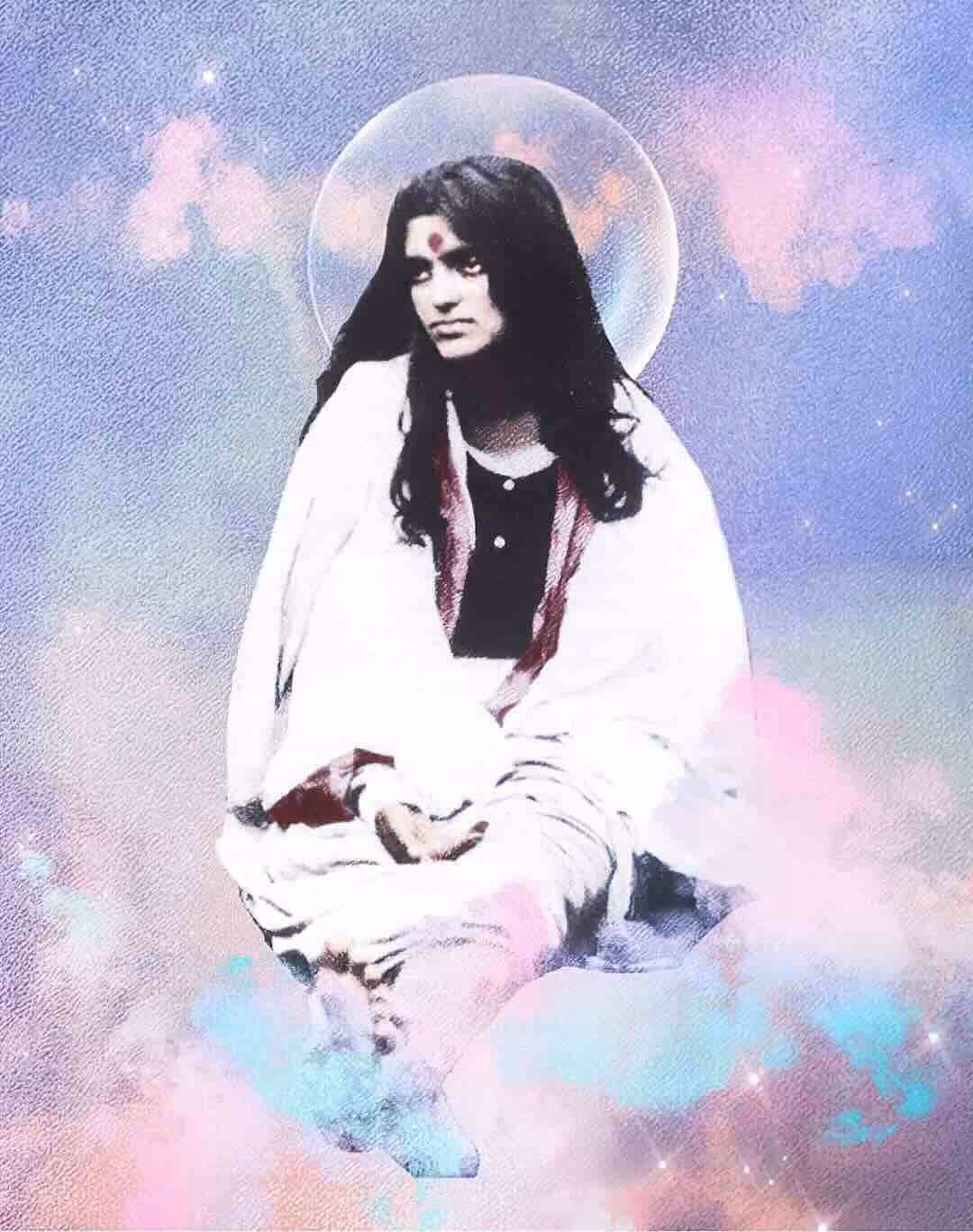 Photo-montage de Mâ Anandamayî