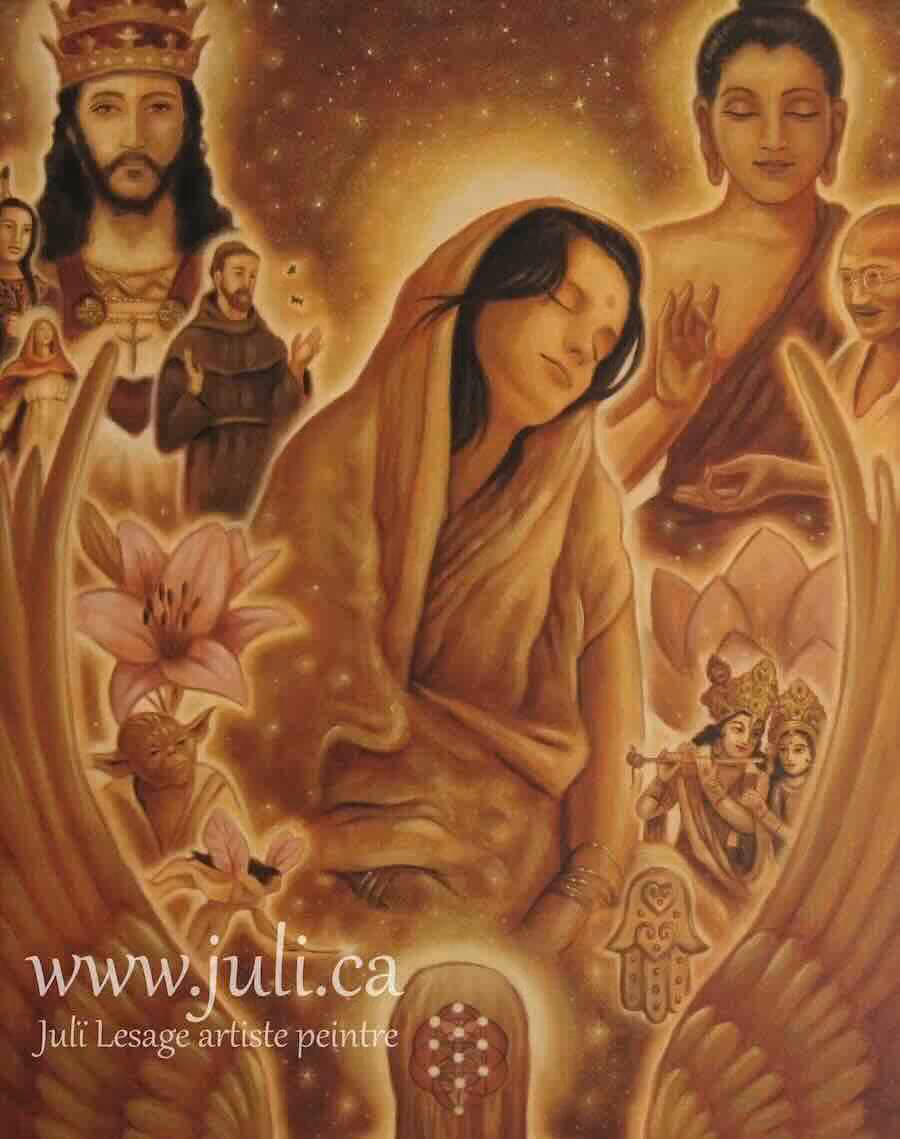 Illustration de Mâ Ananda Moyî par Juli Lesage