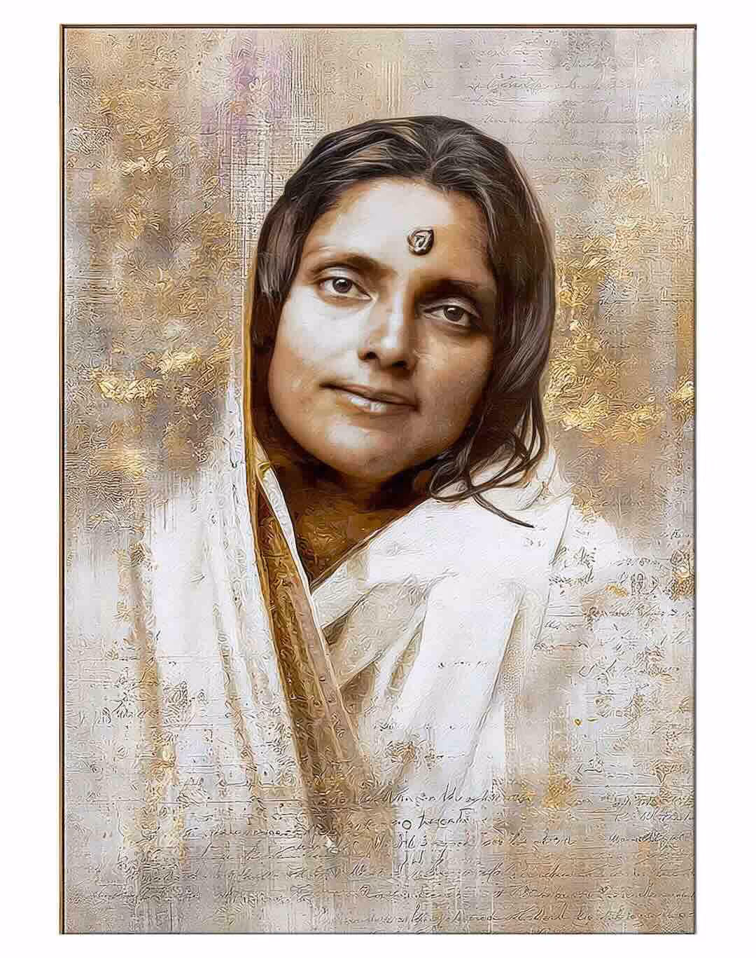 Peinture numérique de Mâ Ananda Moyî 