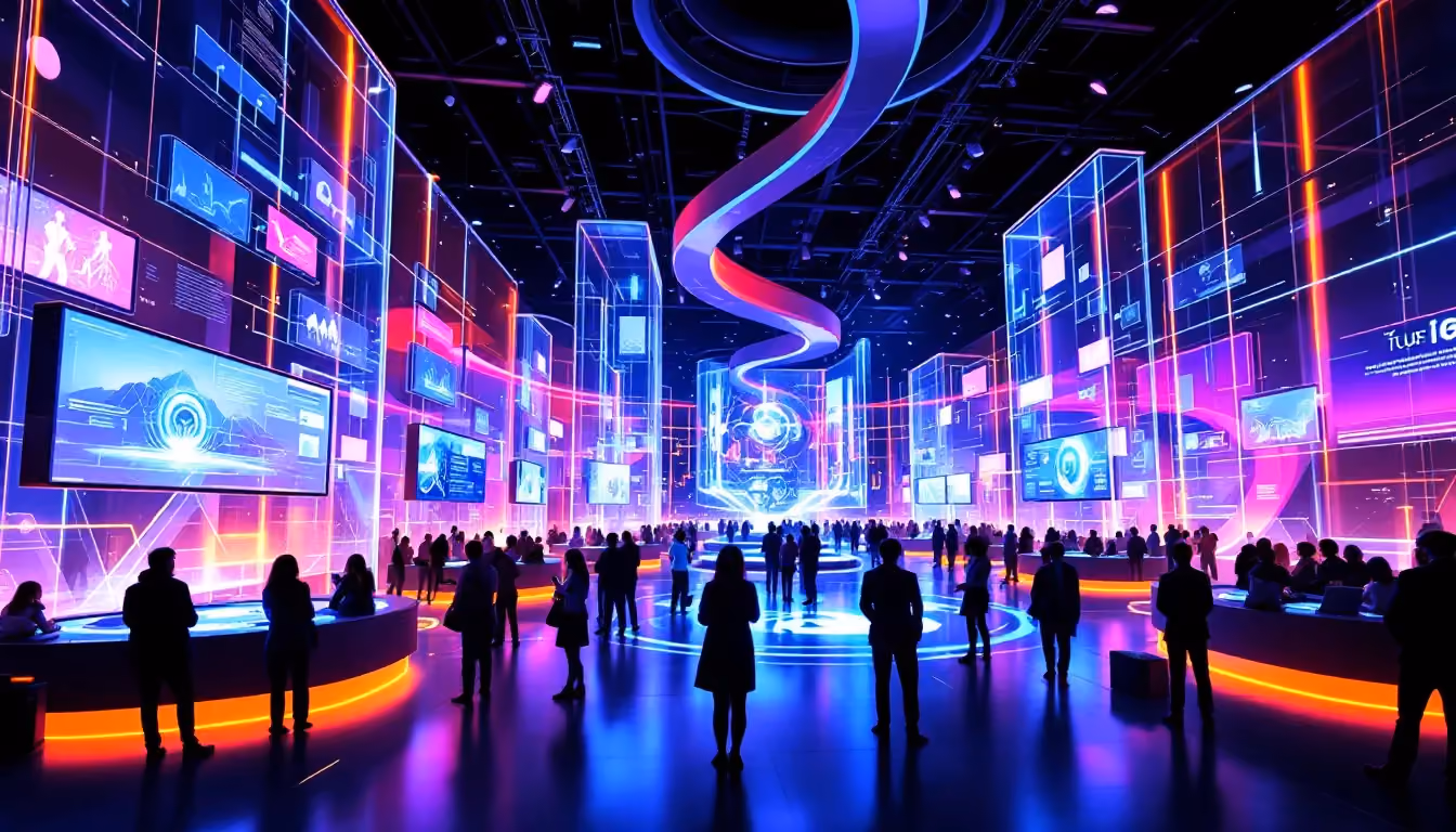 A large-scale conference utilizing advanced event technology for better attendee experience.