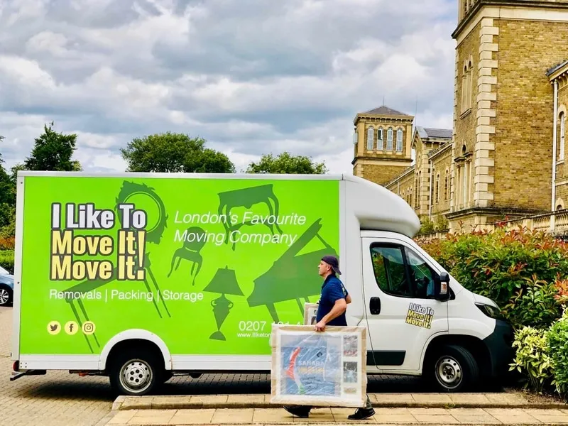 I Like To Move It Move It man and van service in London with a branded moving van and professional mover