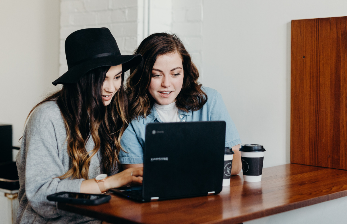 women searching for accredited beauty school