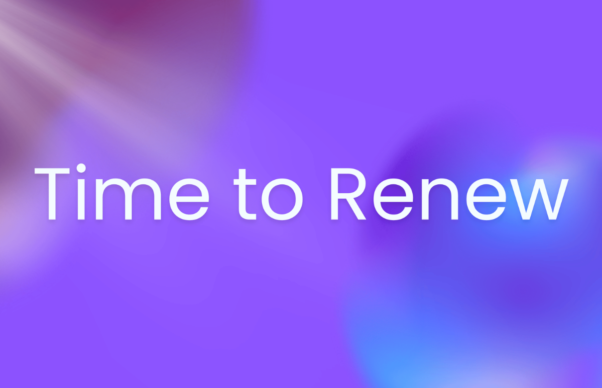 time to renew beauty license sign 