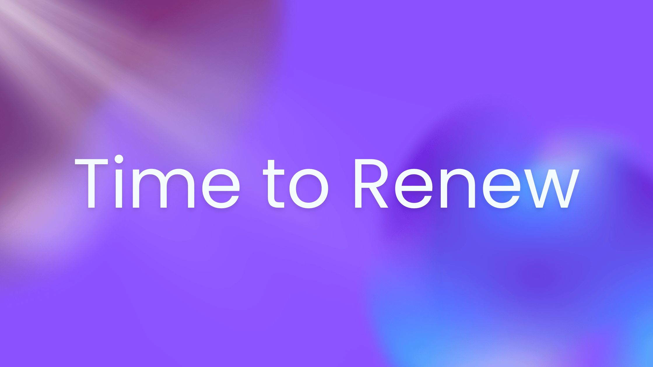 time to renew beauty license sign 