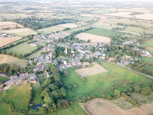 Aerial photo of village 2021