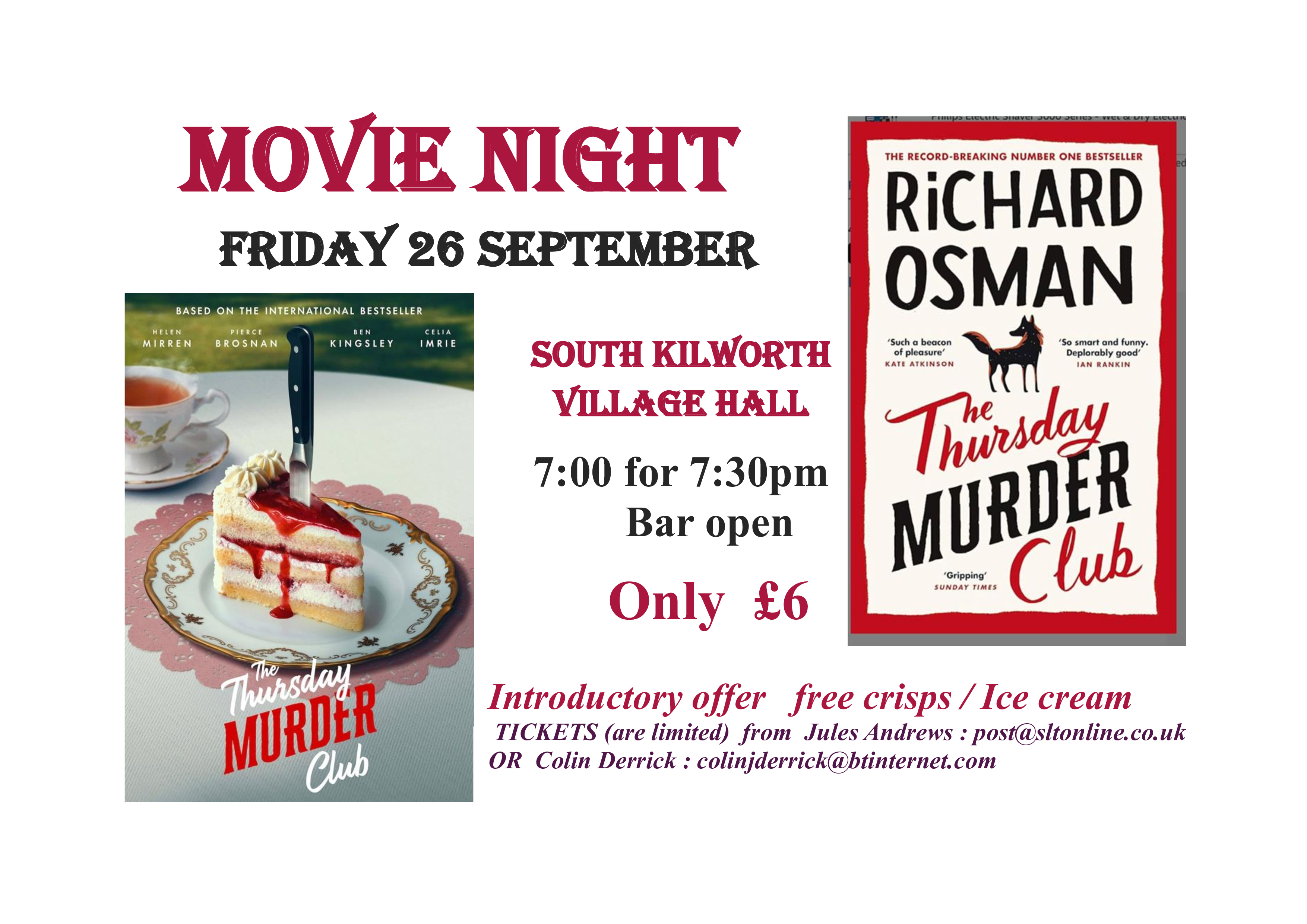 Movie Night in the Village Hall