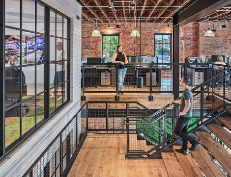 Office interior stairs