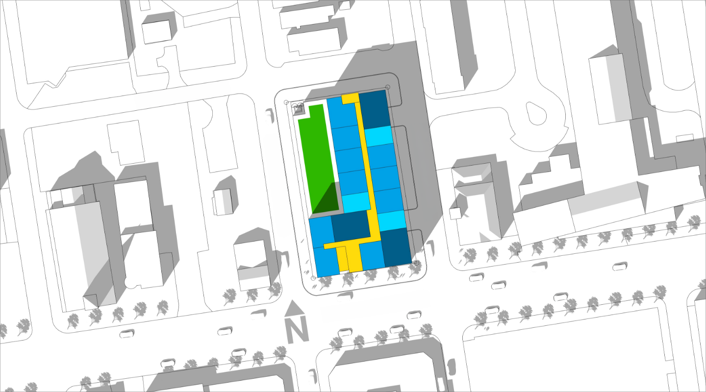Multi-Family Site Massing Example