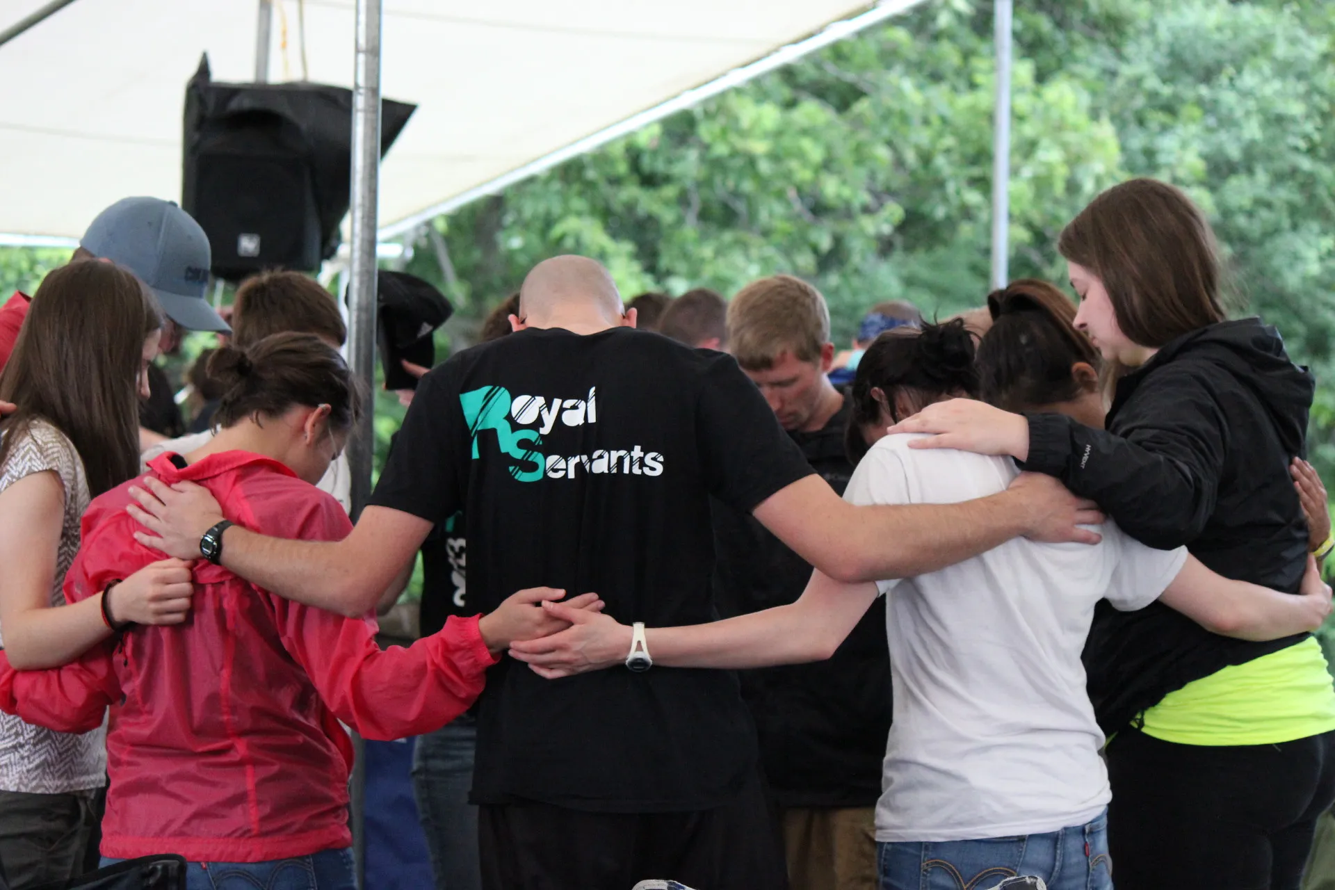team prayer circle