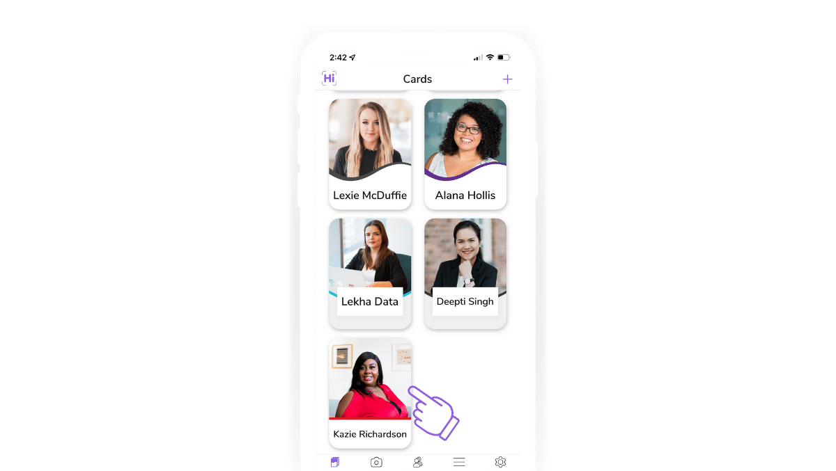 Select a card to customize it's QR code