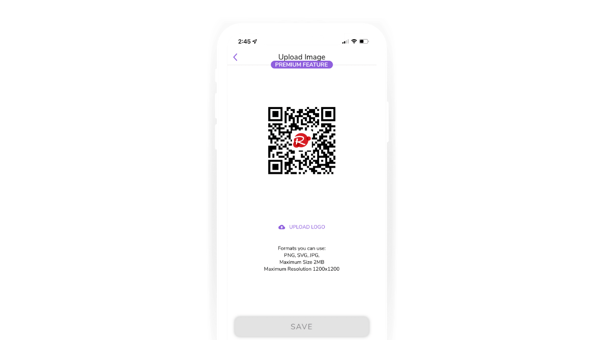 use your custom QR code to share your digital business card