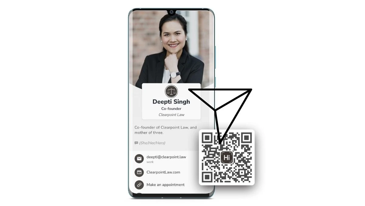 can you share a digital business card without wifi?  