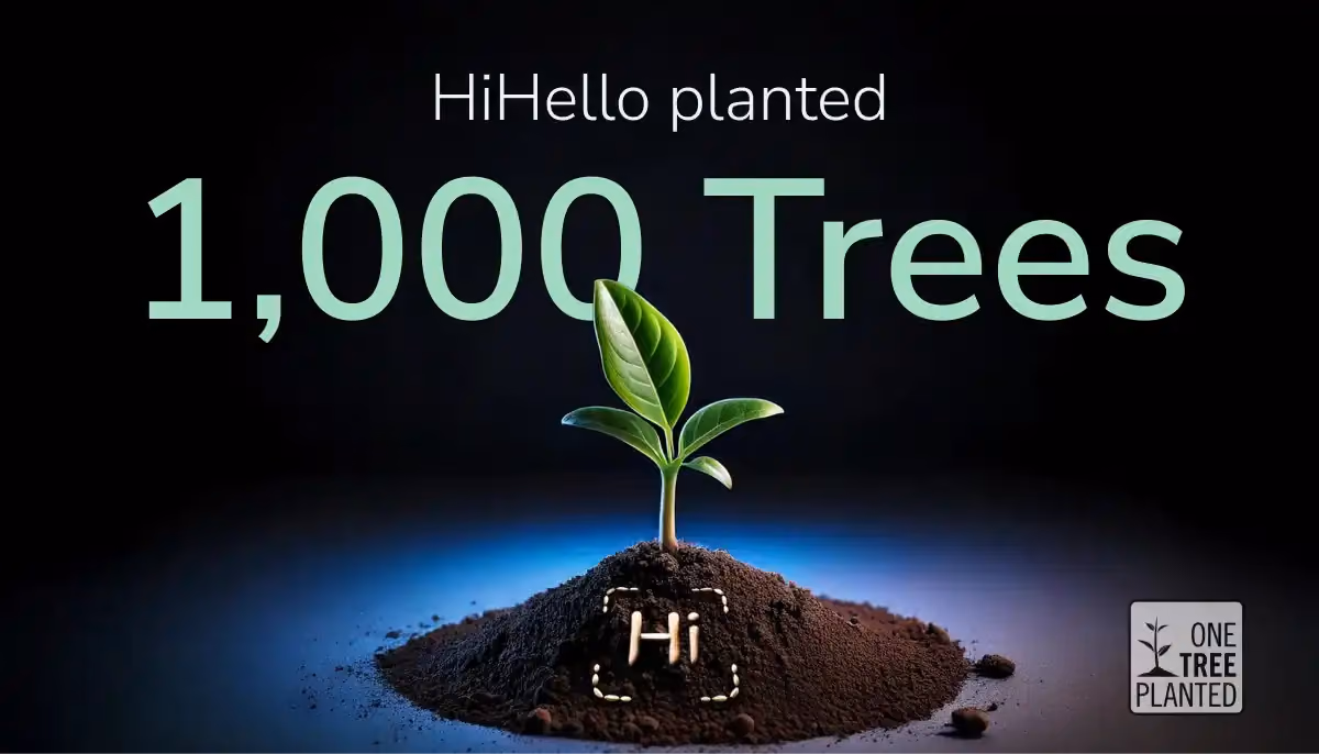 HiHello’s Tree Match Program Plants 1,000 trees