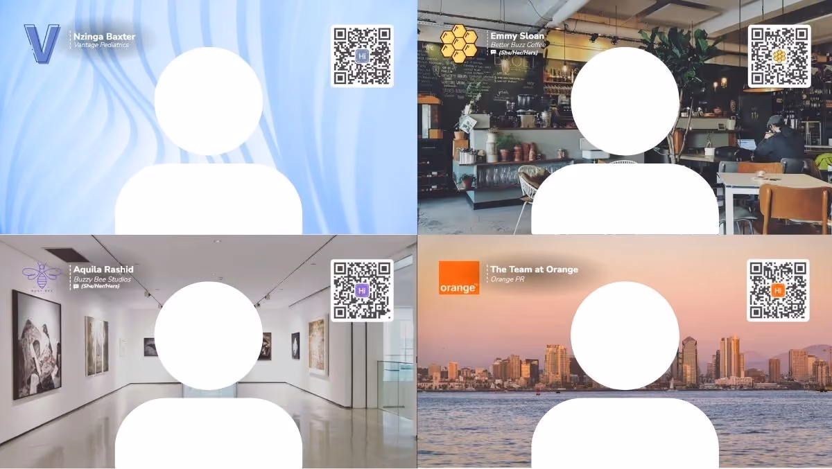 Use virtual backgrounds to share your brand in virtual meetings