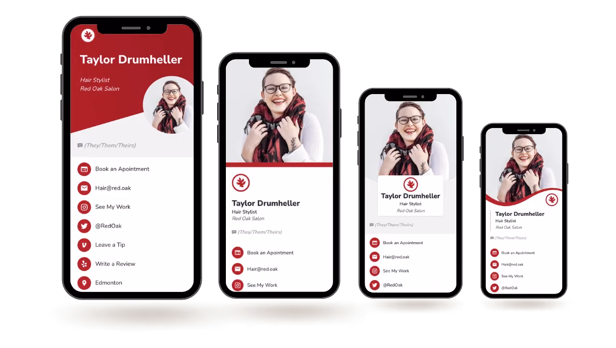 HiHello Professional additional card designs
