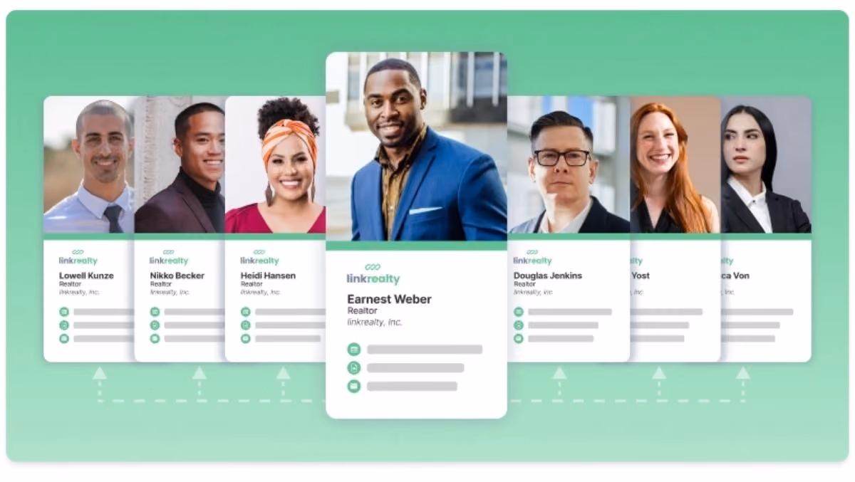 Business cards for teams