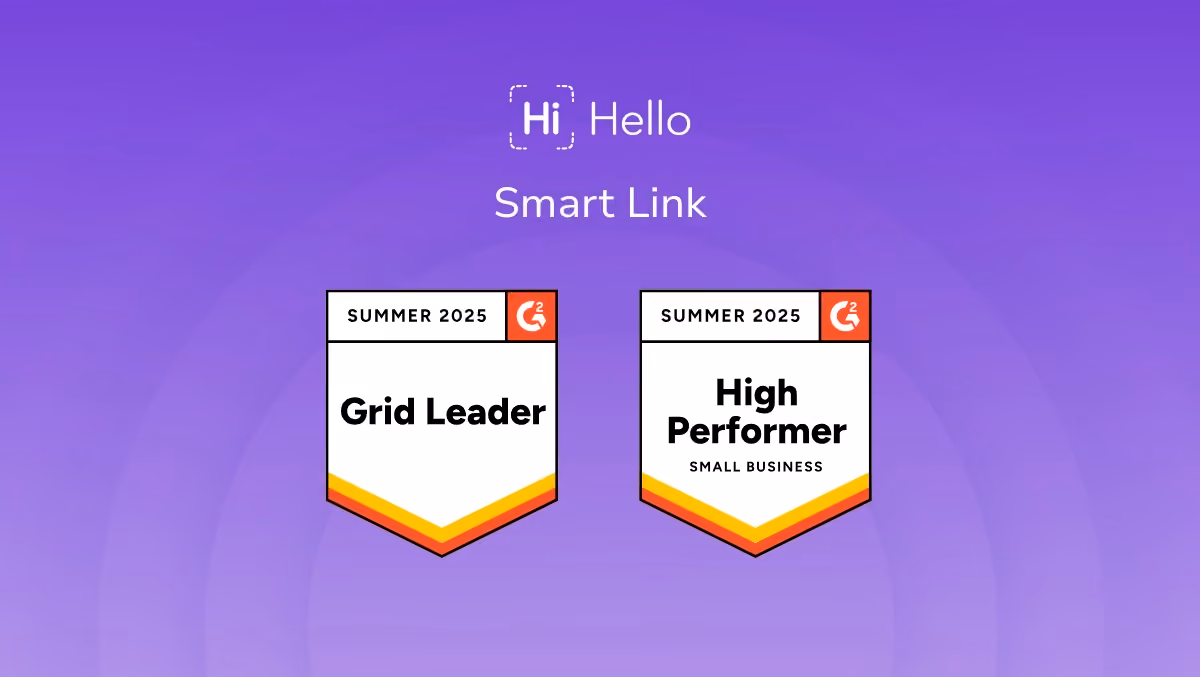 G2 badges for Smart Link: Grid Leader and High Performer (Small Business), Summer 2025