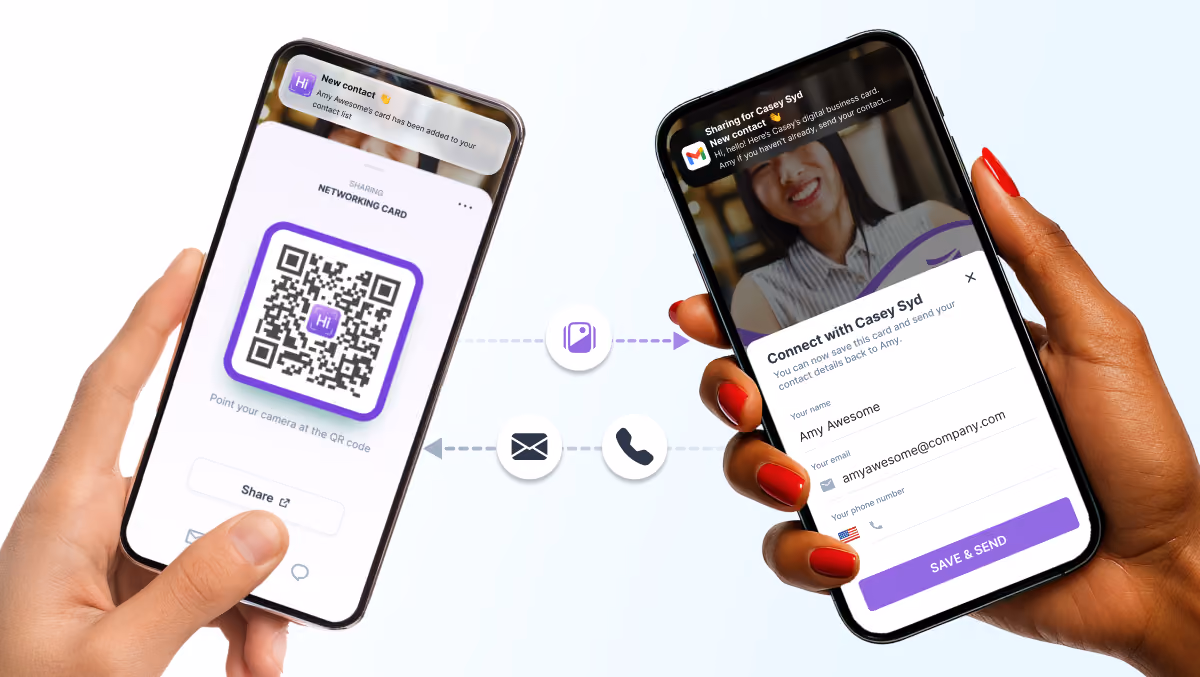 how to exchange contact information at tech crunch disrupt
