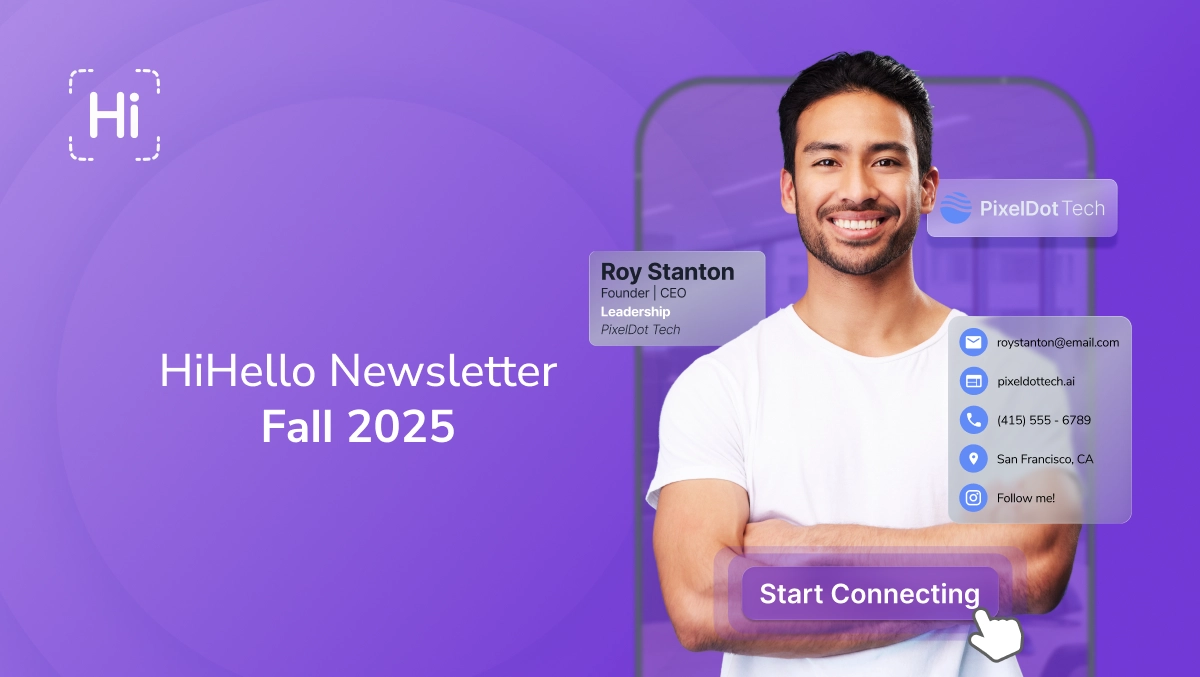 the HiHello Q4 October Fall 2025 Newsletter