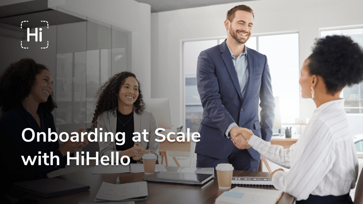 Onboarding at scale with HiHello, arming every new hire with everything they need in a single action
