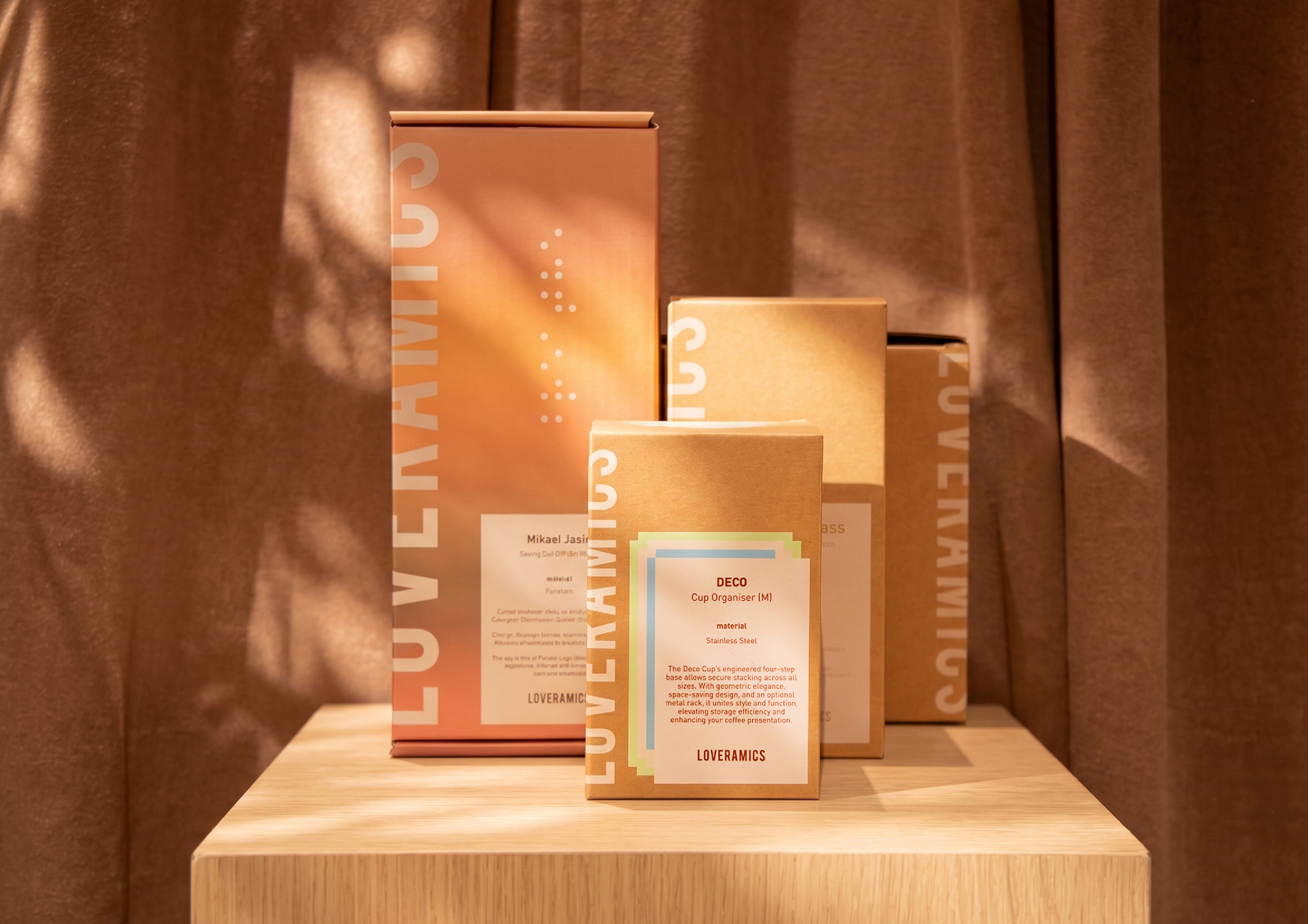 A mockup photo of the exterior of a Loveramics store