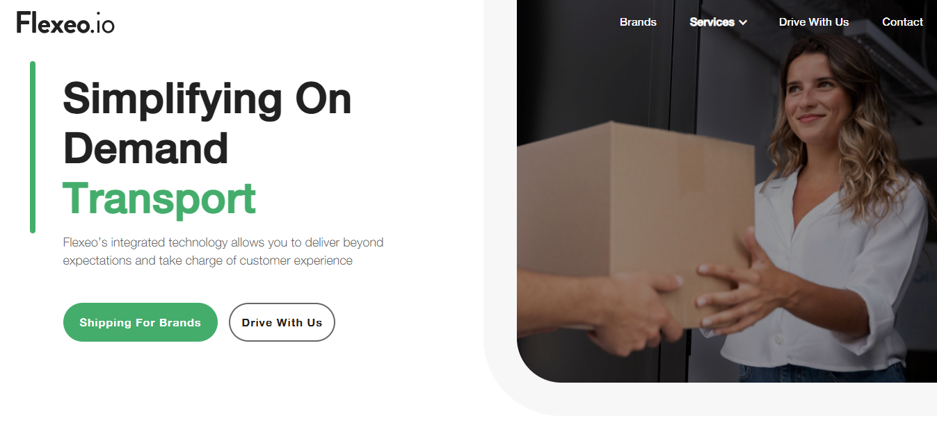 Alt text: Flexeo Homepage
