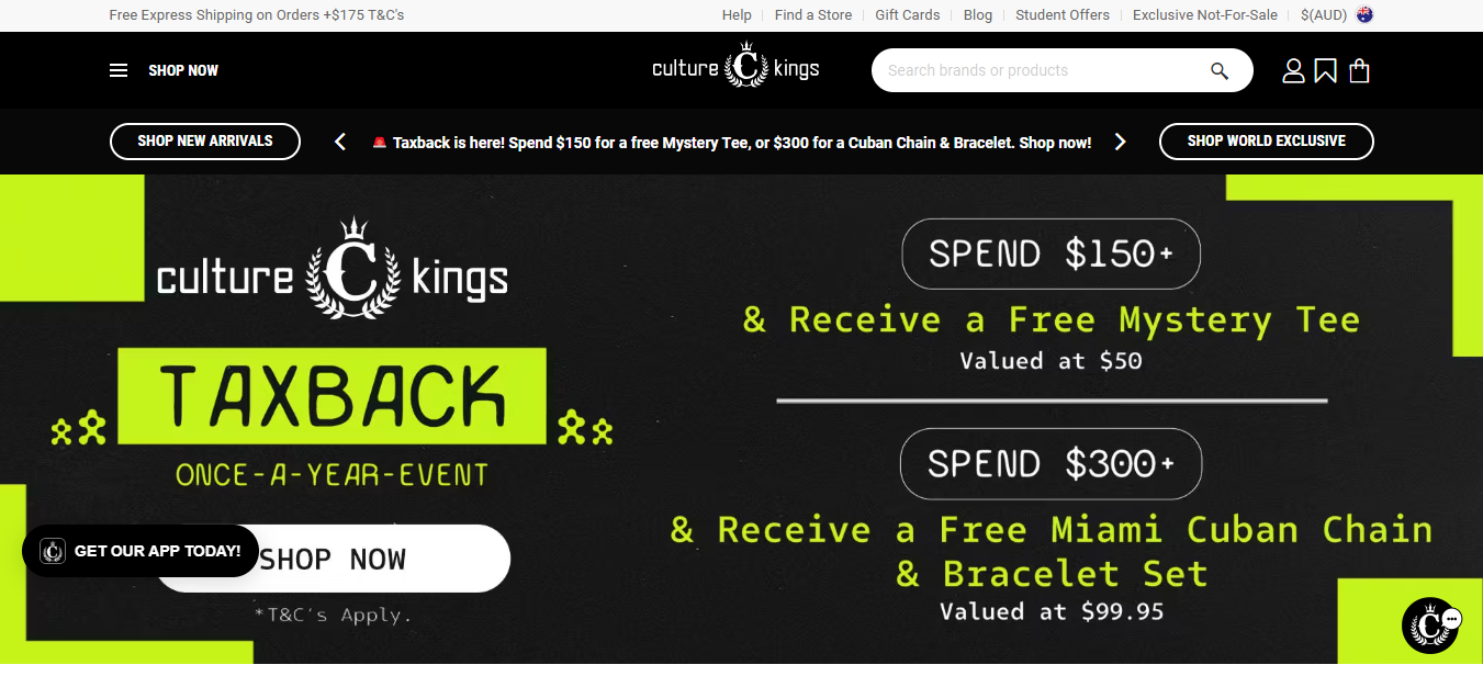 Culture Kings Loyalty Program screenshot