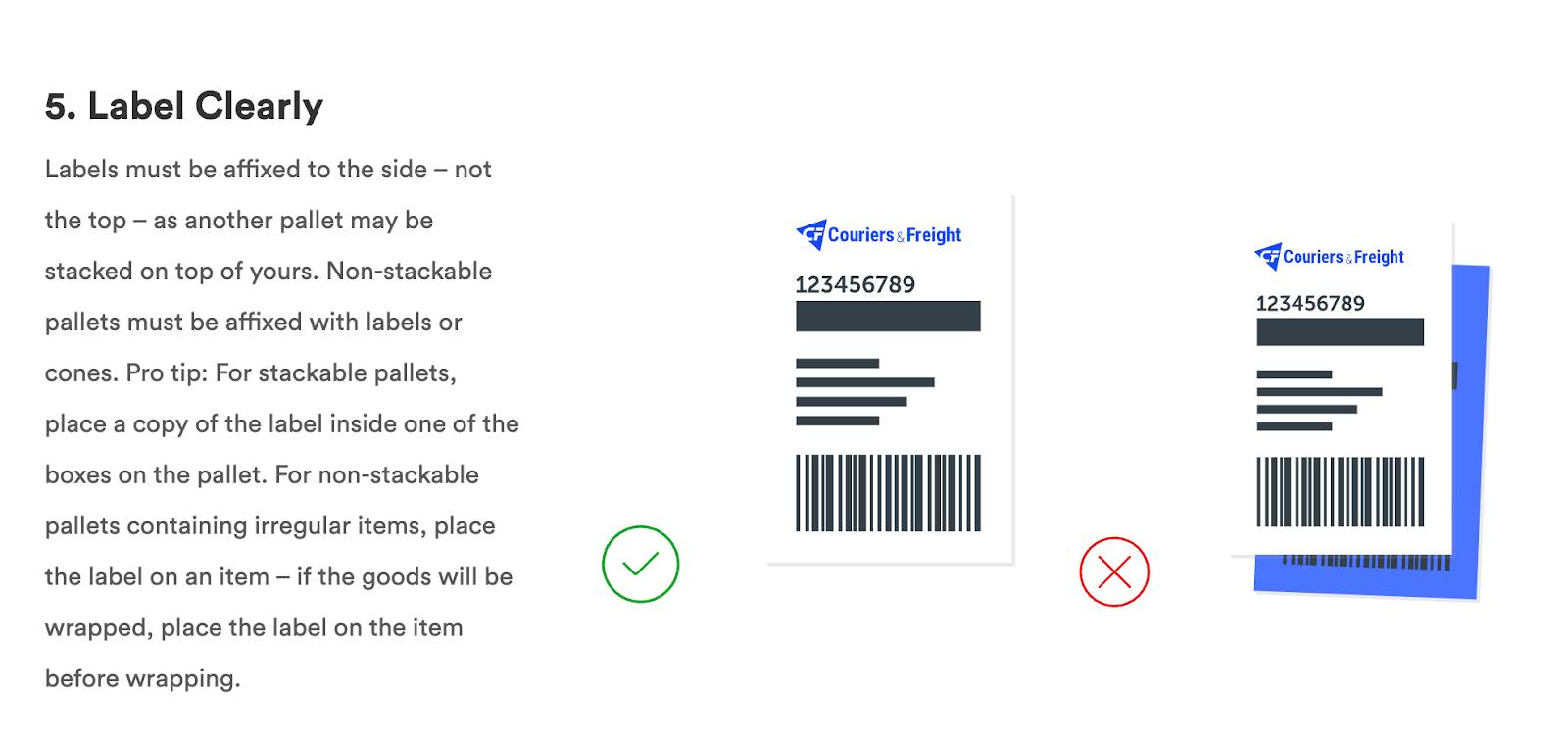 Alt text: Couriers & Freight how to ship pallets
