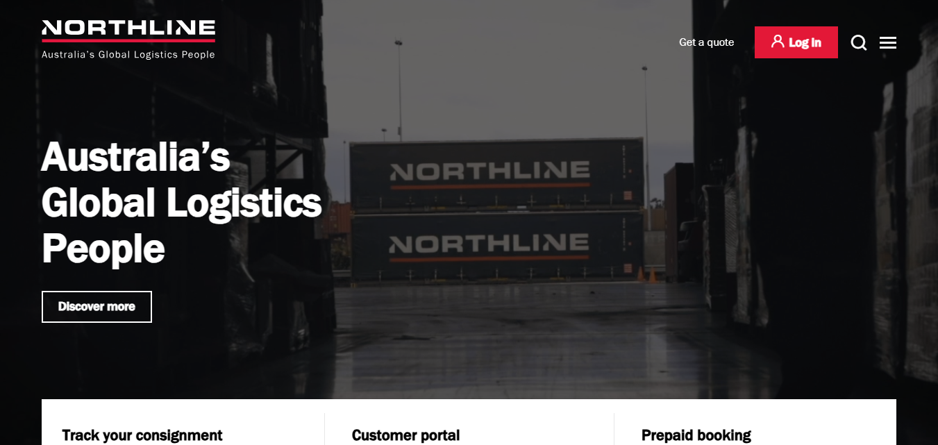 Alt text: Northline Homepage