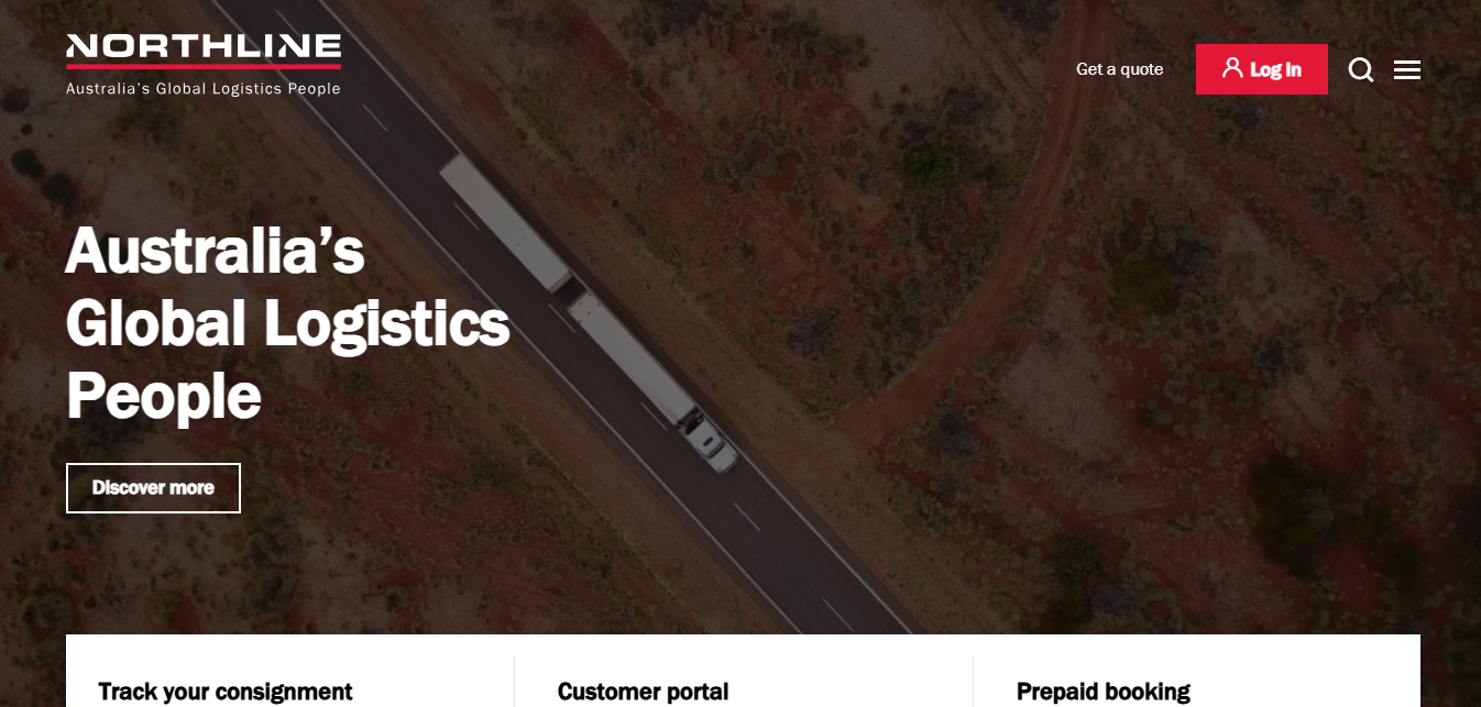 Alt text: Nortline Homepage