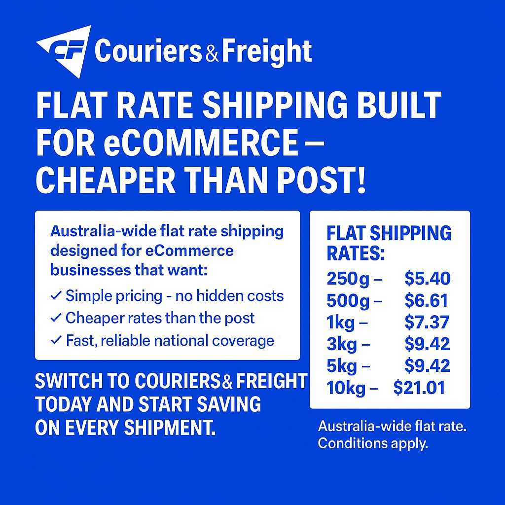 Alt Text: Couriers & Freight Flat-Shipping Rates For E-Ecommerce, Sendle Alternative 