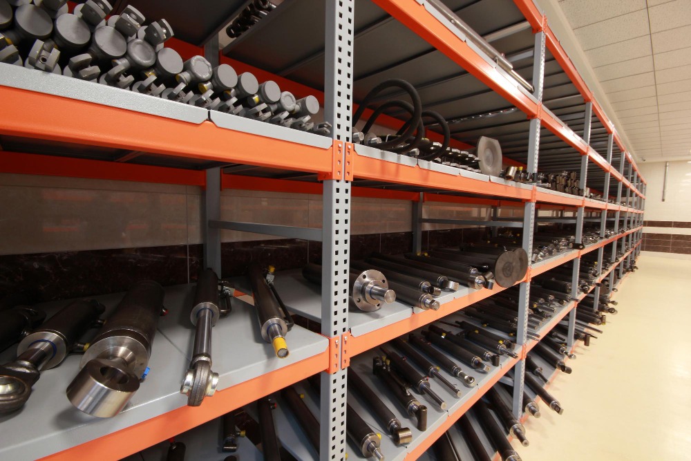 Alt text: Auto spare parts in factory