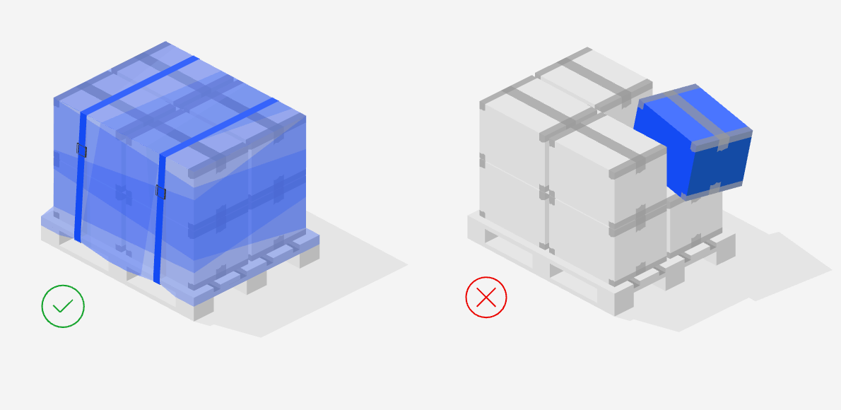 Alt text: Secure the load illustration