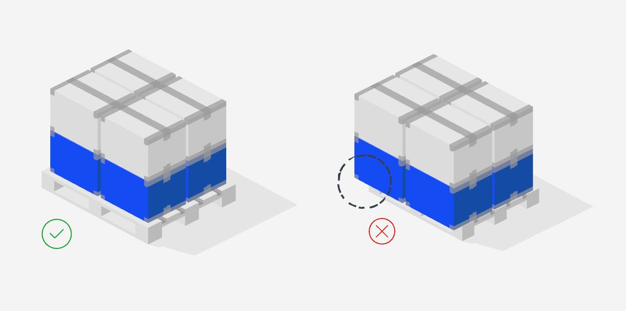 Alt text: Do Not Overhang illustration