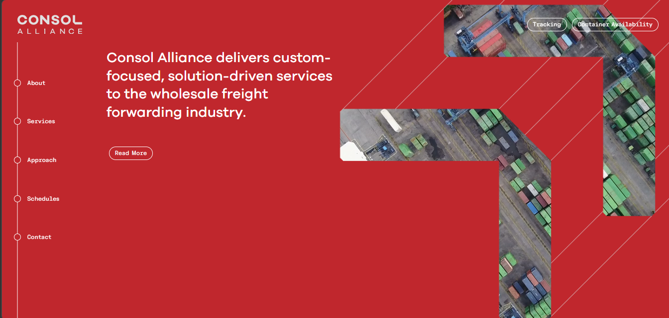 Alt text: Consol Alliance homepage